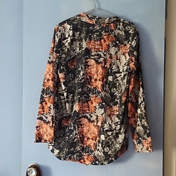 COS Multicolor Abstract Print Oversized Cotton Shirt S - Picture 5 of 6